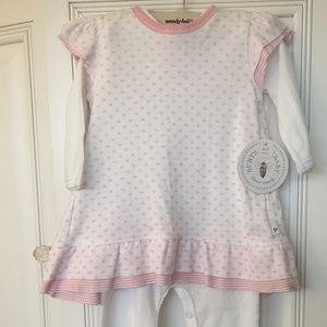 NWT Burt’s Bees Baby One Piece with “Overcoat”
